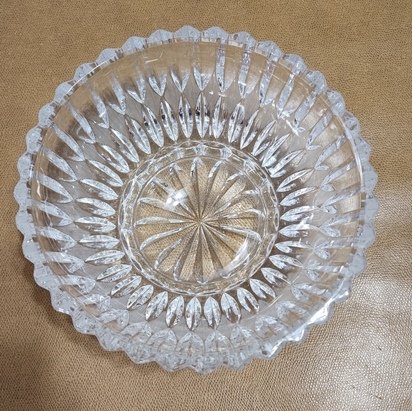 Vintage Polonia Lead Crystal 8" Bowl - Picture 3 of 10